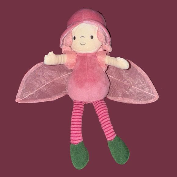 Jellycat Rose Petalkin Doll Plush Pink Flower Soft Floral Fairy 9" - Picture 1 of 5